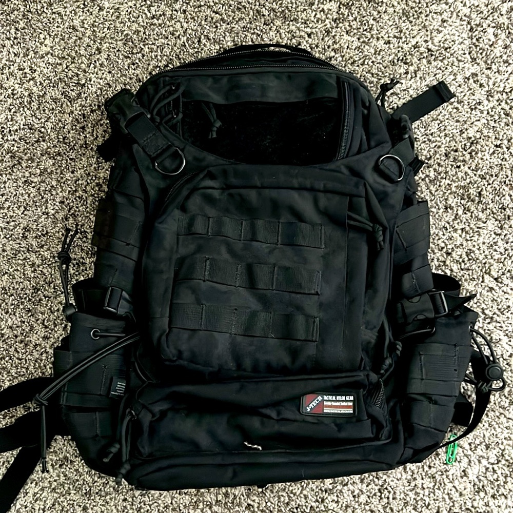 Black J Tech tactical backpack